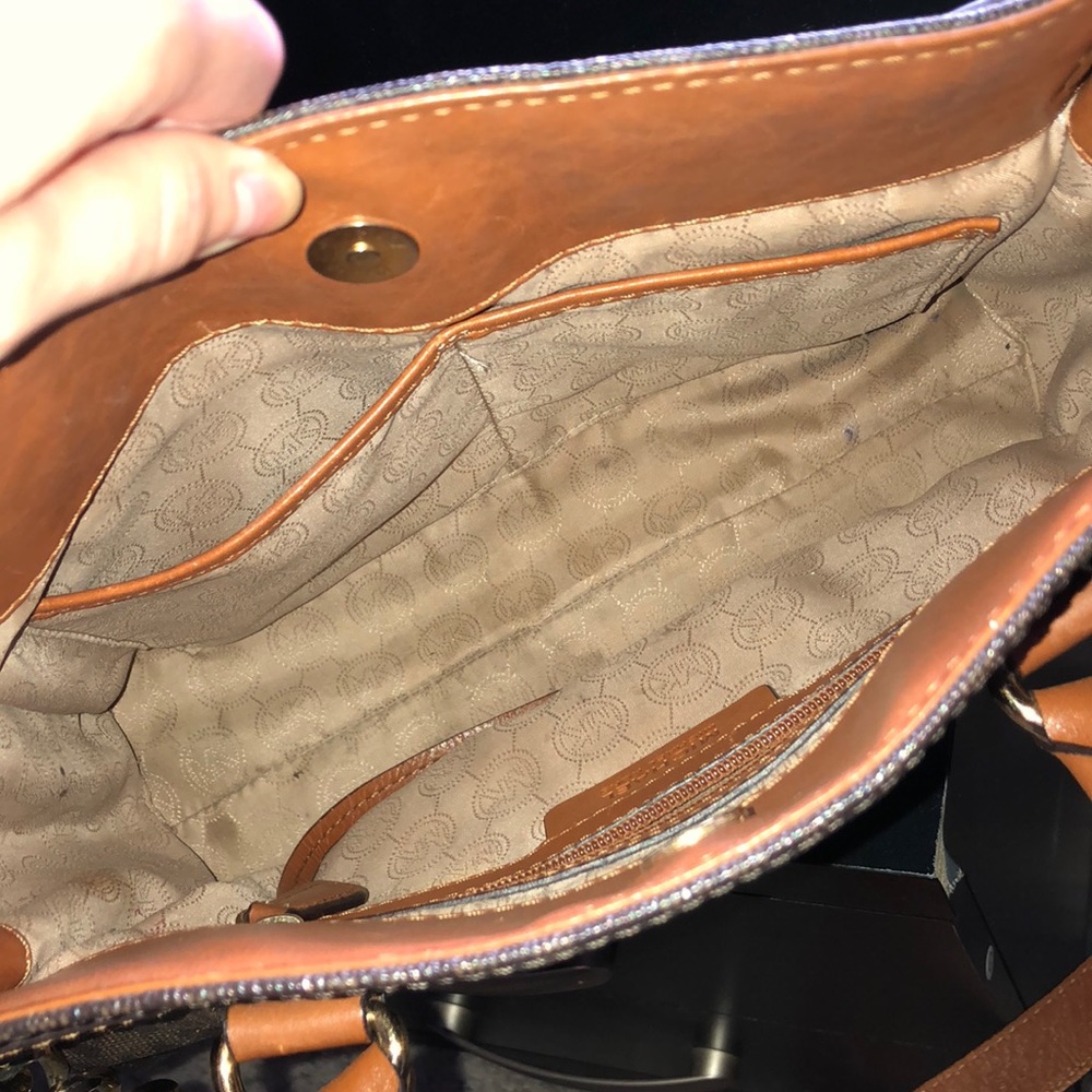 MICHAEL KORS small brown logo purse - Picture 4 of 6
